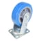 Vestil Polyurethane Swivel Caster 6 In. Diameter x 2 In. Width 903 Lb. Capacity Light Blue/Gray CST-KB-6X2PUP-S - alternate 4